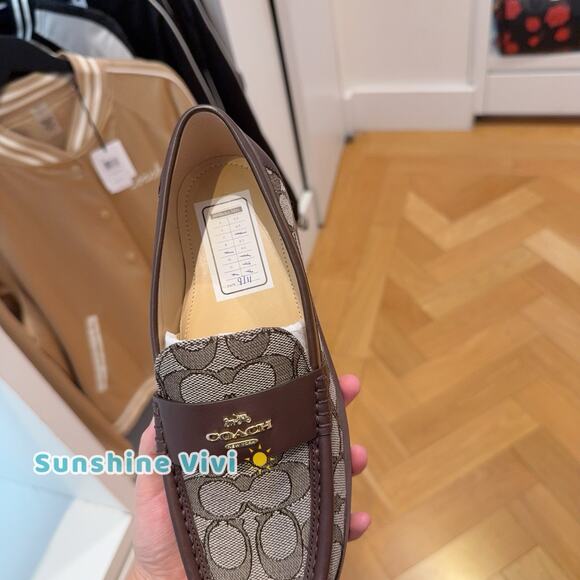 NWT Coach Women's Janie Loafer Signature jacquard Maple CZ087 US 11 - Picture 10 of 11